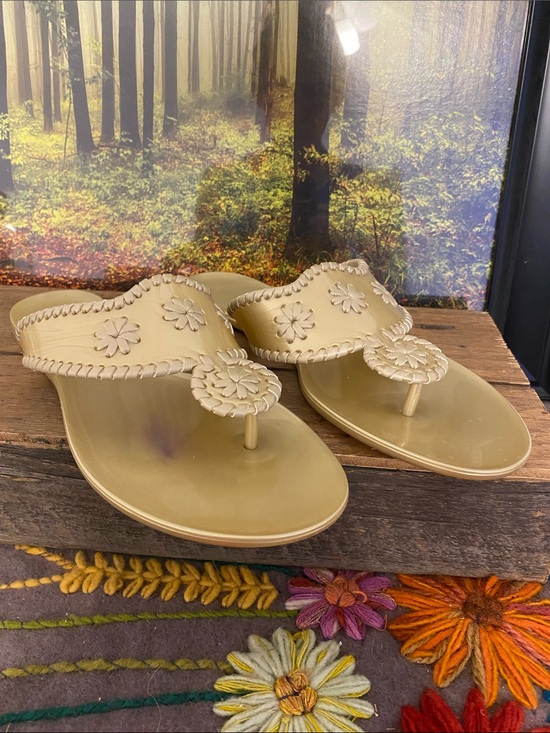 Jack Rogers Shoes - Jack Roger’s gold gel sandals.  Nice condition
